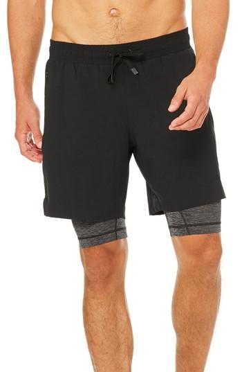 Men's Alo Unity 2-in-1 Shorts - Black