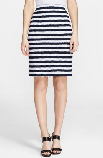 Women's Diane Von Furstenberg 'walda' Stripe Knit Cotton Skirt