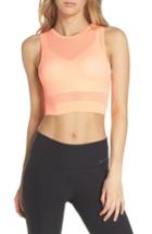 Women's Nike Miler Crop Mesh Running Tank - Red
