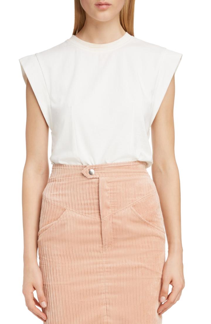Women's Isabel Marant Slit Back Muscle Tee - White
