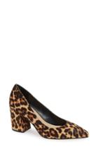 Women's Sole Society Twila Genuine Calf Hair Pump M - Brown