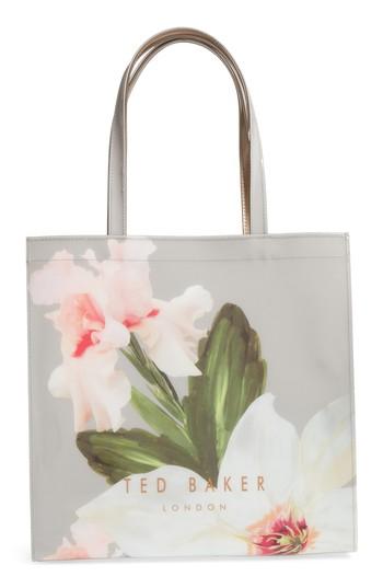 Ted Baker London Chatsworth Bloom Large Icon Tote - Grey