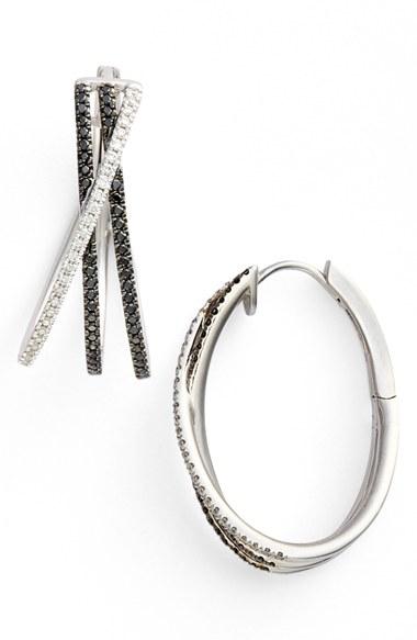 Women's Bony Levy 3-row Crossover Diamond Hoop Earrings (limited Edition) (nordstrom Exclusive)