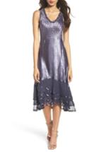 Women's Komarov Embellished Charmeuse Dress & Chiffon Jacket - Blue