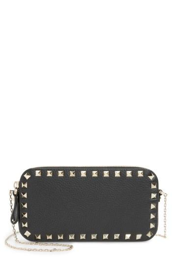 Valentino Garavani Mini Calfskin Leather Camera Bag - Black