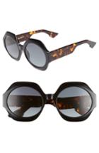 Women's Dior Spirit1 58mm Geometric Sunglasses - Black