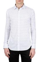 Men's Bugatchi Classic Fit Embroidered Dot Sport Shirt