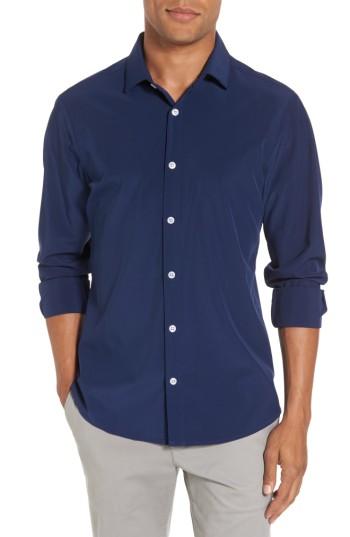 Men's Mizzen+main Dillon Slim Fit Performance Sport Shirt - Blue