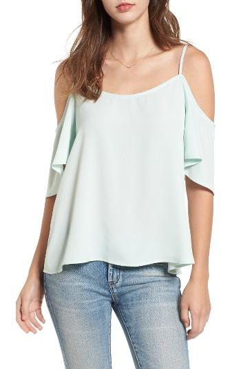 Women's Bp. Cold Shoulder Top, Size - Green