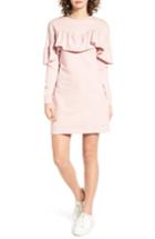 Women's Love, Fire Ruffle Sweatshirt Dress