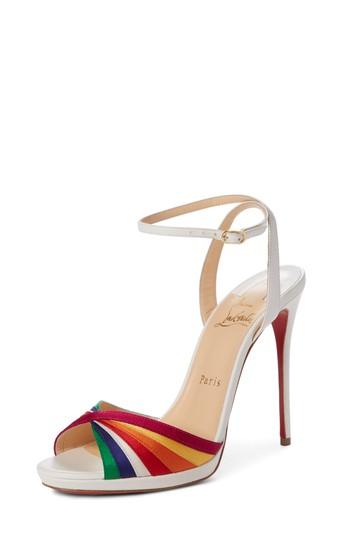 Women's Christian Louboutin Naseeba Sandal Us / 35eu - White