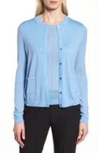 Women's Boss Fuyuma Wool Cardigan - Blue