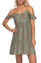 Women's Roxy Do It My Way Cold Shoulder Sundress - Green