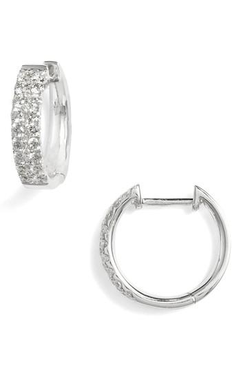 Women's Bony Levy Kiera Small Diamond Hoop Earrings (nordstrom Exclusive)