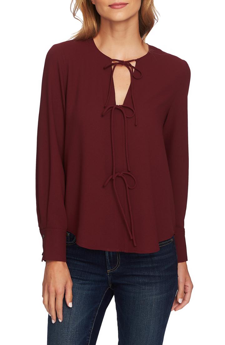 Women's Vince Sleeveless Silk Blouse - Black