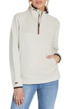 Women's Billabong Boundary Fleece Quarter Zip Pullover - Ivory