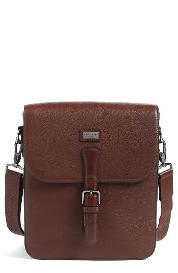 Men's Ted Baker London Jagura Leather Flight Bag -