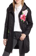 Women's Ted Baker London Magnificent Hooded Parka Jacket - Black