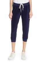 Women's The Great. The Velour Crop Sweatpants - Blue