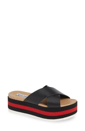 Women's Steve Madden Asher Slide Sandal M - Black