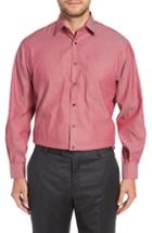 Men's Nordstrom Men's Shop Classic Fit Non-iron Solid Dress Shirt .5 - 36 - Red