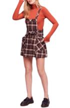 Women's Free People Clover Pinafore Dress - Brown