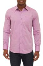 Men's Robert Graham Groves Tailored Fit Sport Shirt - Pink