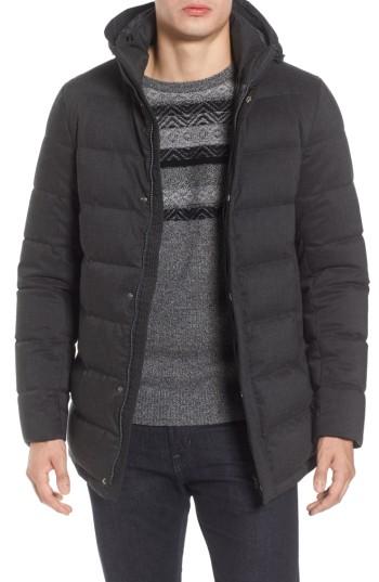 Men's Herno Techno Quilted Waterproof Down Jacket Eu - Grey
