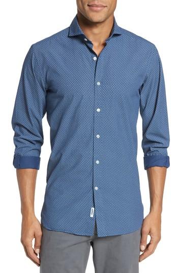 Men's Michael Bastian Button Down Spread Collar Sport Shirt - Blue