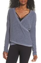 Women's Zella For The Love Faux Wrap Top - Grey