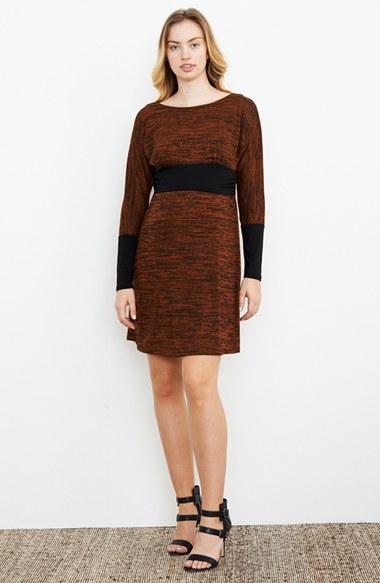 Women's Maternal America Empire Waist Nursing Dress - Brown