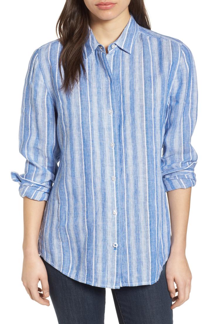Women's Tommy Bahama Santiago Stripe Linen Blend Shirt