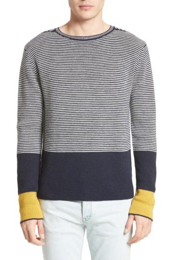 Men's Acne Studios Noah Colorblock Sweater - Blue