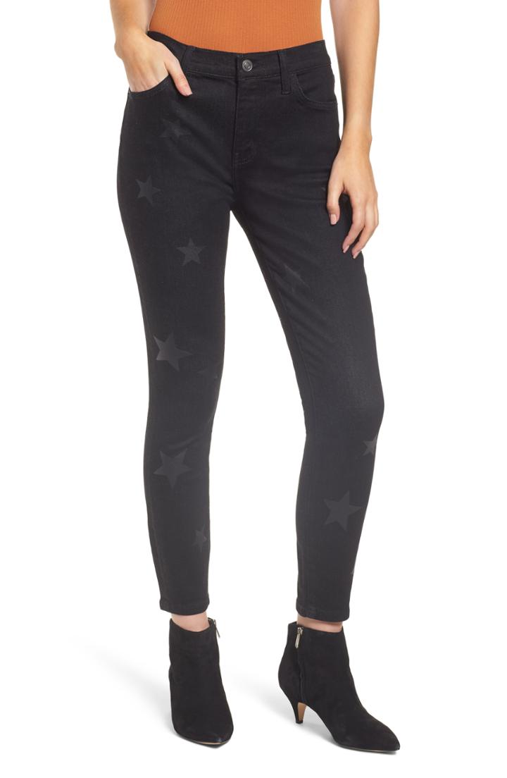 Women's Current/elliott The High Waist Stiletto Crop Skinny Jeans - Black