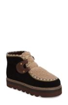 Women's See By Chloe Klaudia Genuine Shearling Platform Bootie Us / 35eu - Black