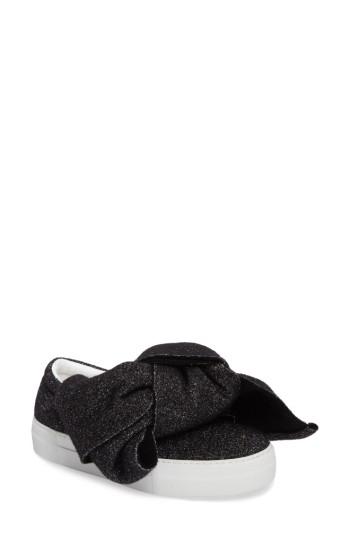 Women's Joshua Sanders Bow Slip-on Sneaker .5us / 37eu - Black