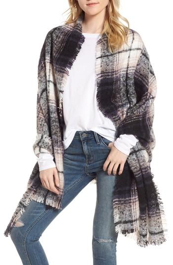 Women's Treasure & Bond Tartan Blanket Wrap