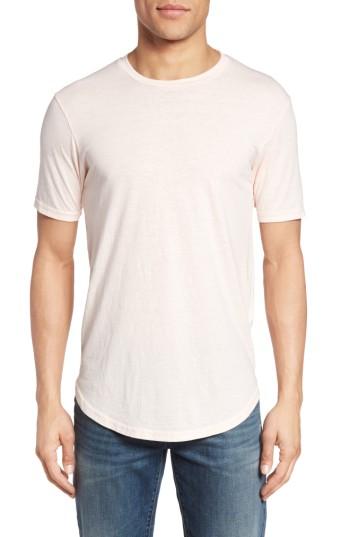 Men's Goodlife Scallop Hem Crewneck T-shirt, Size - Pink