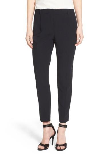 Women's Trouve High Waist Pleat Front Crop Pants