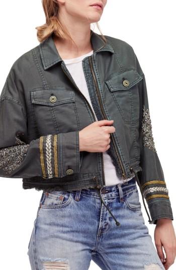 Women's Free People Crop Military Jacket