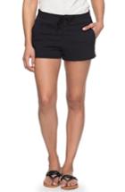 Women's Roxy Sunset Pie Cotton Shorts - Black