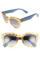 Women's Fendi 50mm Retro Sunglasses - Vintage Amber