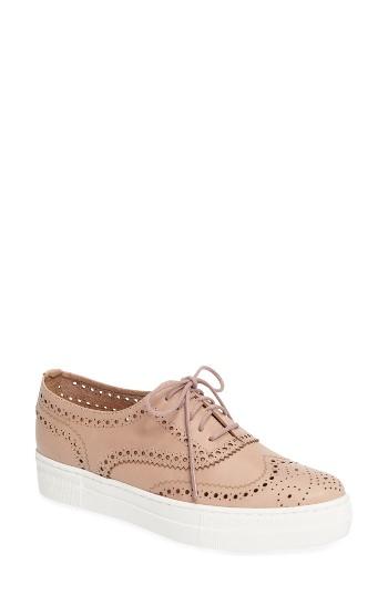 Women's Shellys London Kimmie Perforated Platform Sneaker Eu - Beige