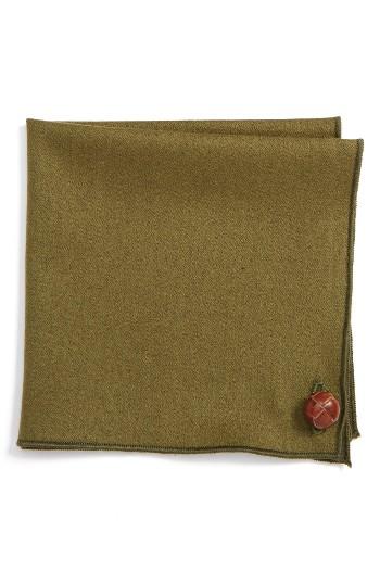 Men's Armstrong & Wilson Colorful Sheep Wool Pocket Square