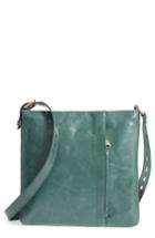 Hobo Leather Crossbody Bag - Green