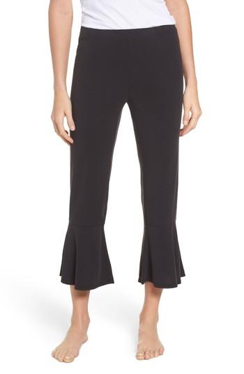 Women's Bb Dakota Aden Ruffle Hem Lounge Pants - Black