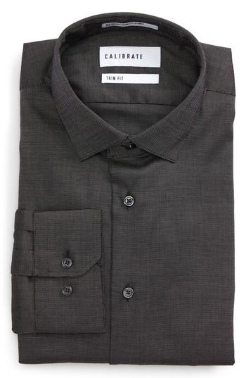 Men's Calibrate Trim Fit Stretch Solid Dress Shirt