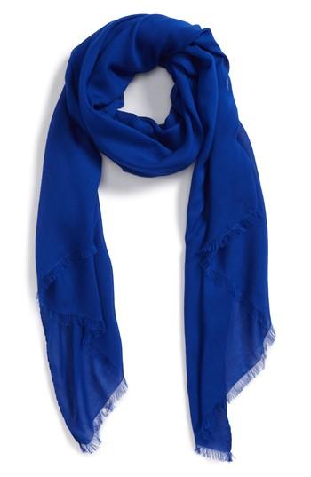Men's Drakes Solid Scarf, Size - Blue
