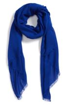 Men's Drakes Solid Scarf, Size - Blue