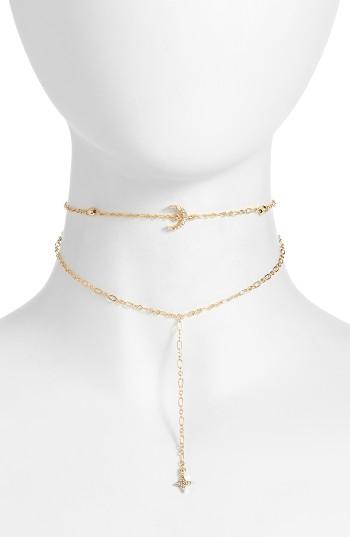 Women's Ettika Crystal Charm Layered Choker